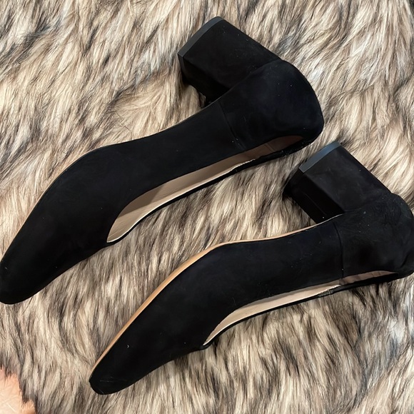 Black suede pumps by French label, Rouje - French Size 38, Size 7 US, 2” heel